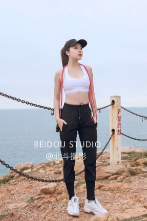 希文健身服拍摄 运动服拍摄 海景拍摄