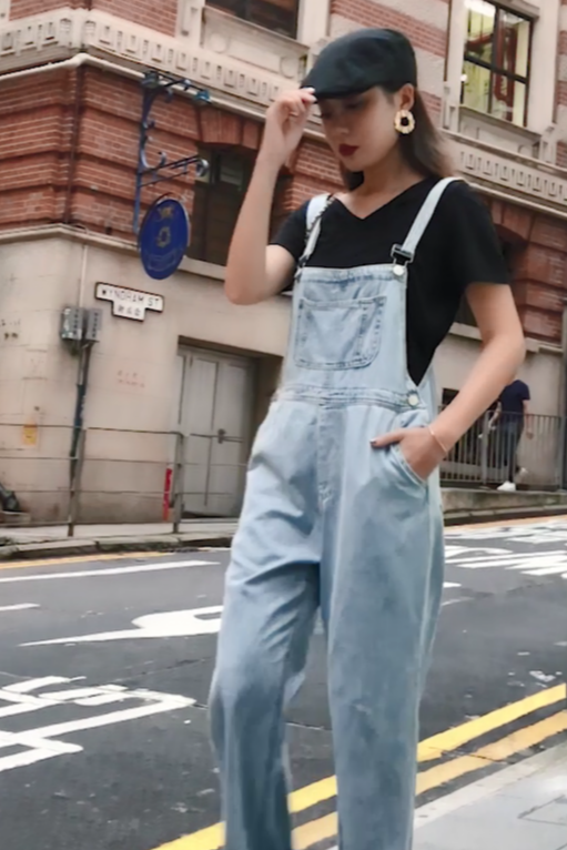 模特希文 裤子香港旅游视频