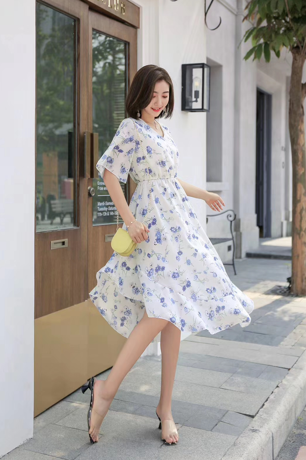 小乔 连衣裙拍摄 碎花裙拍摄 夏季女装拍摄 雪纺连衣裙拍摄 