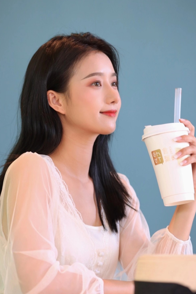 模特小贤 奶茶拍摄