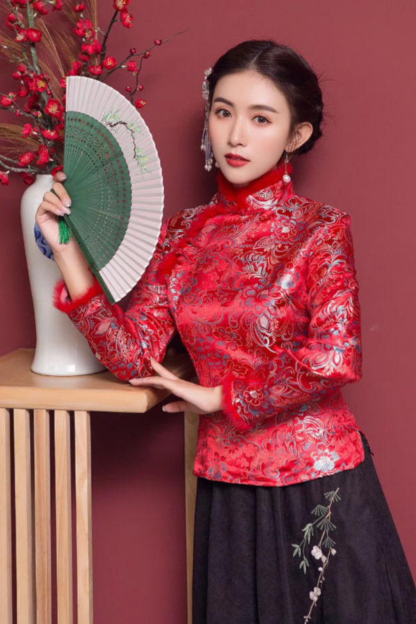 模特聃聃 中国风旗袍拍摄 模特拍摄