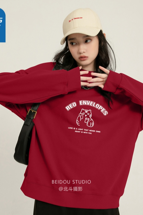 卫衣女无帽上衣打底衫