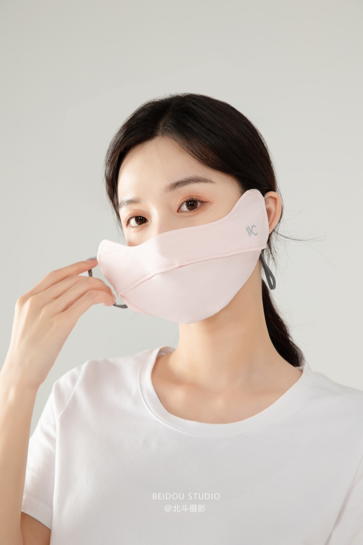 小咪防嗮口罩拍摄