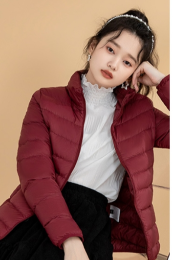 模特cc  羽绒服拍摄 外套拍照 