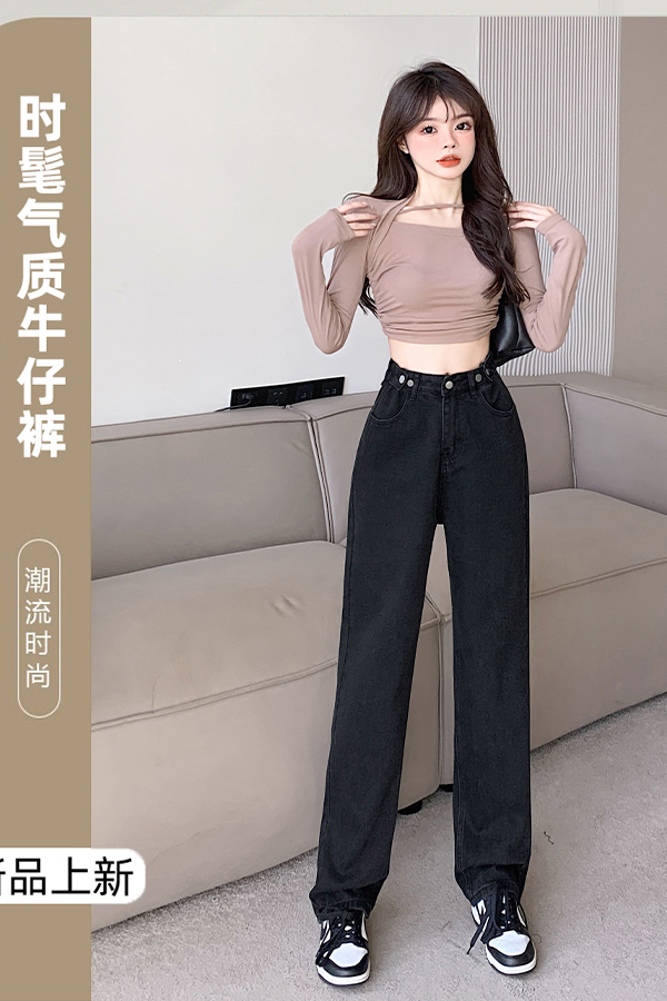 时髦气质牛仔裤 详情页