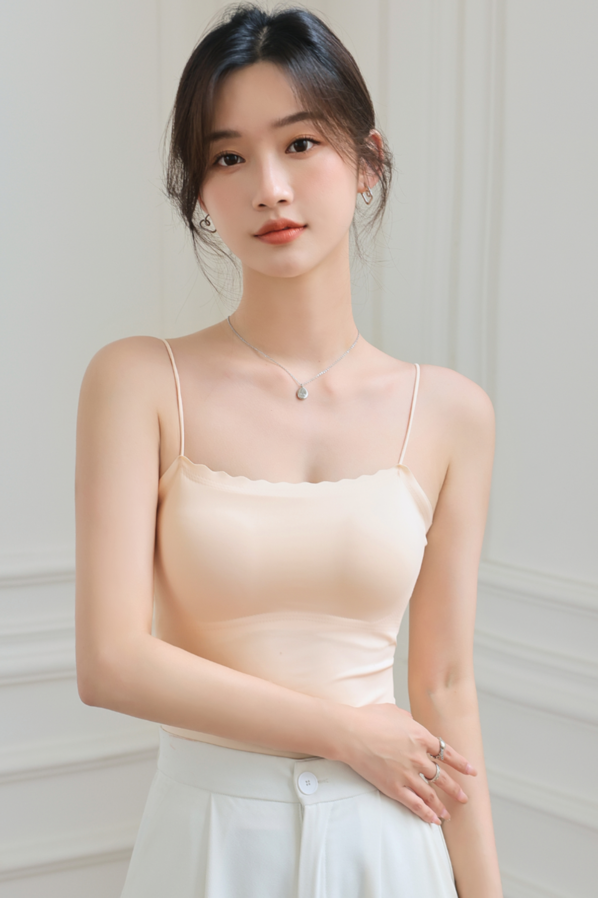 模特小咪 背心拍摄 吊带拍摄