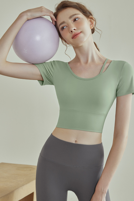 模特inna 瑜伽服拍摄 健身服拍摄 运动上衣拍摄