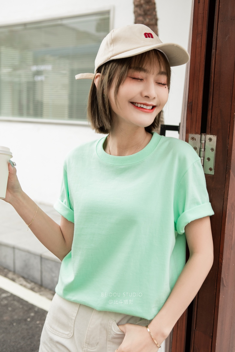 模特KIKI 女装拍摄 短袖拍摄 T恤拍摄