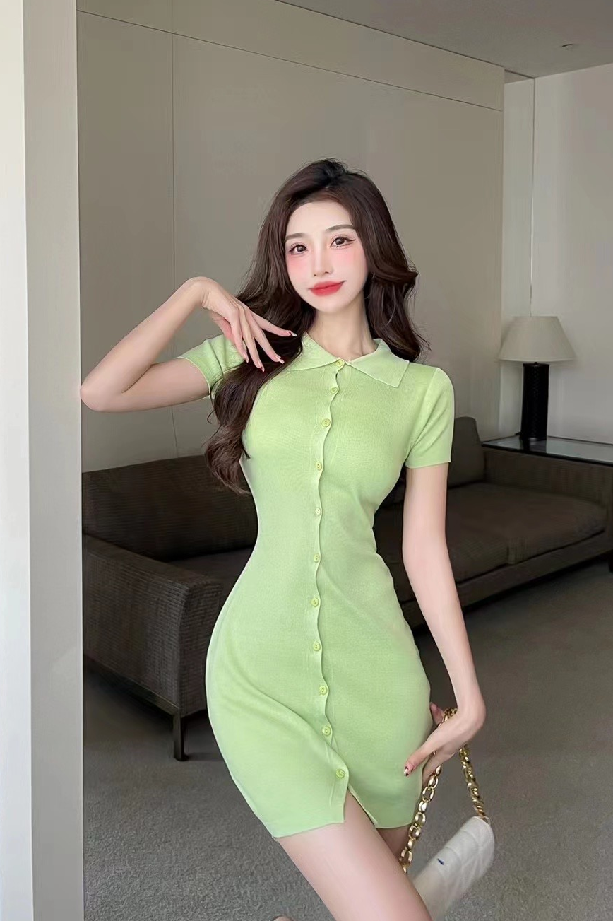 模特盈盈 连衣裙拍摄 场景拍摄