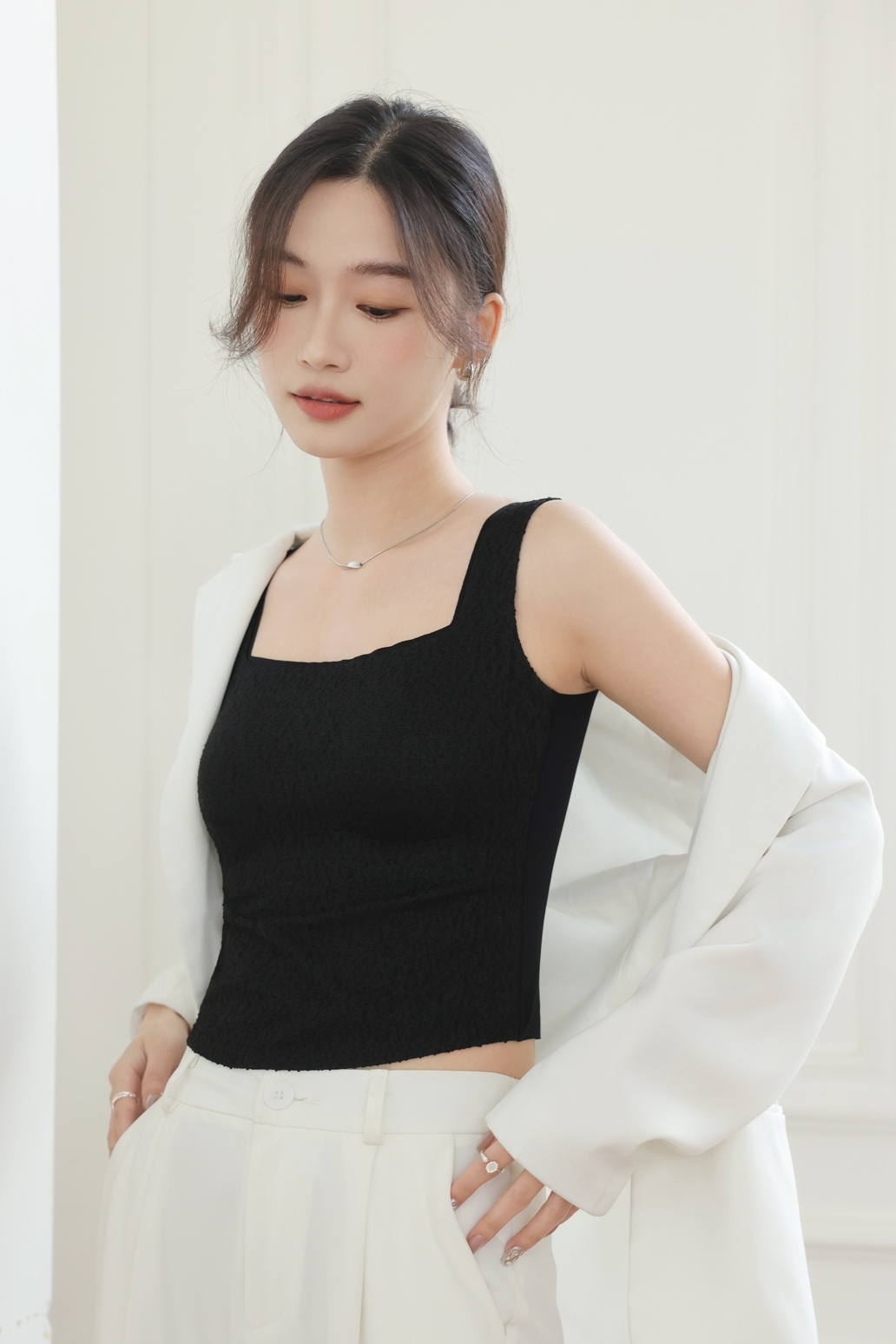 模特小咪 吊带拍摄