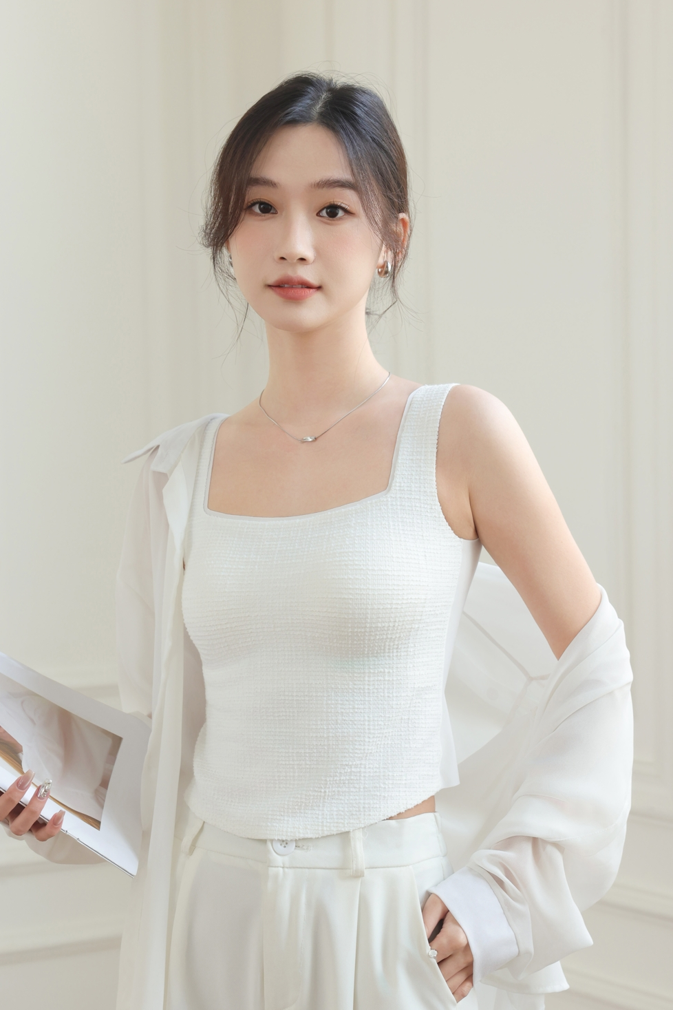 模特小咪 吊带拍摄