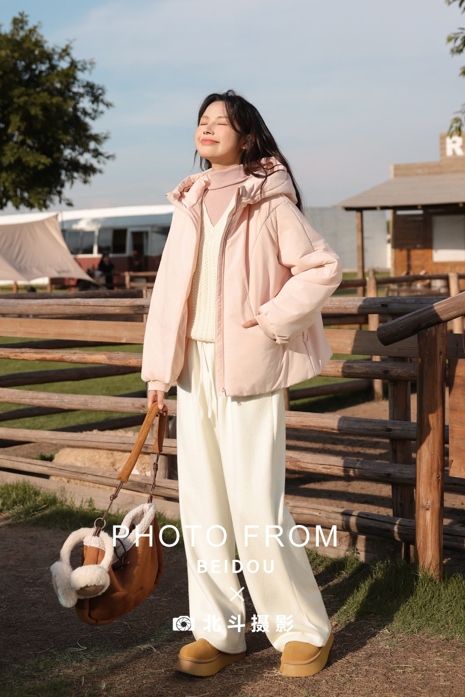 广州北斗摄影公司 真维斯女装羽绒服外景拍摄案例