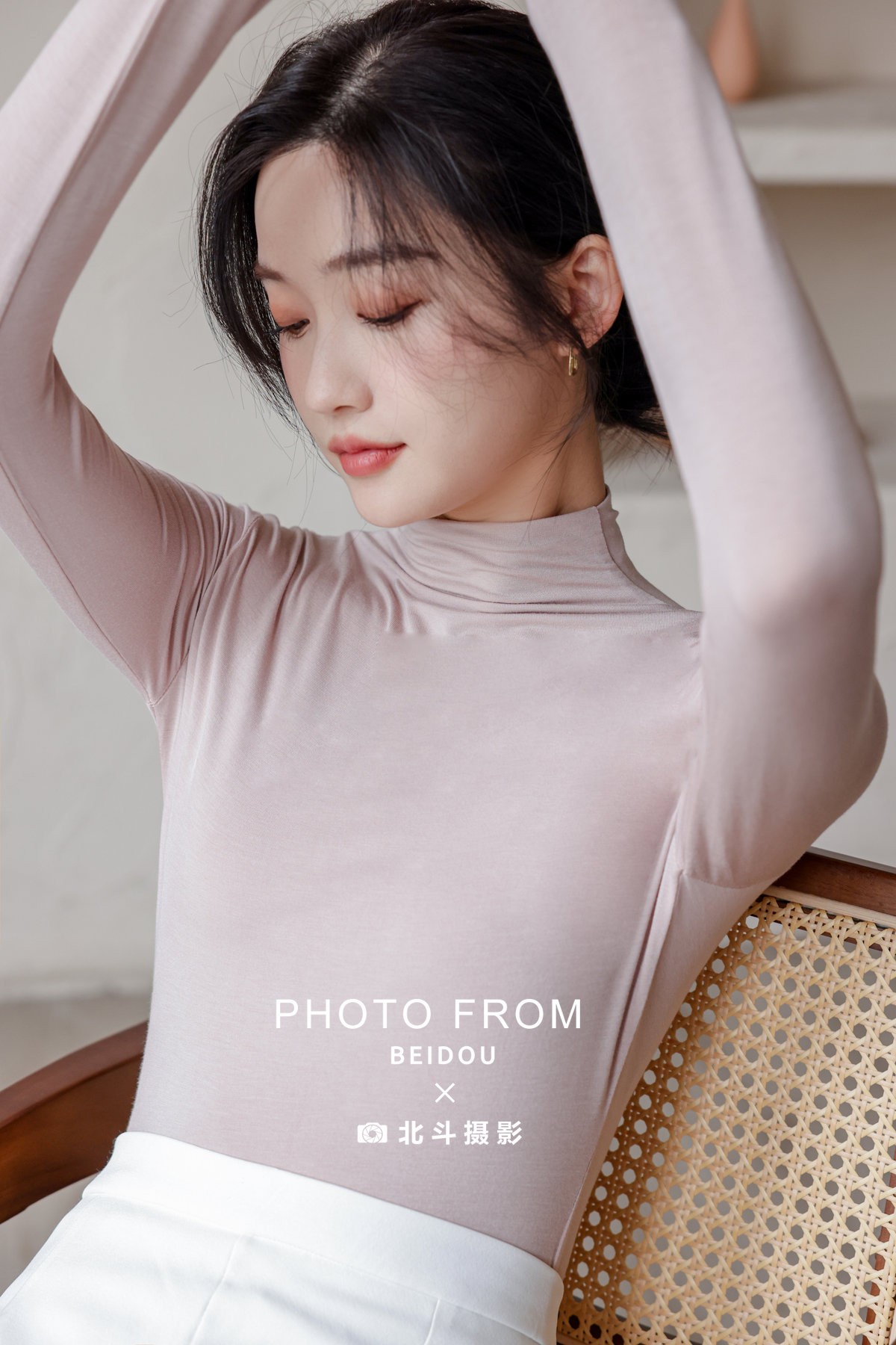 广州保暖内衣摄影｜莫代尔高领打底上身｜北斗摄影 女装拍摄案例｜广州电商摄影