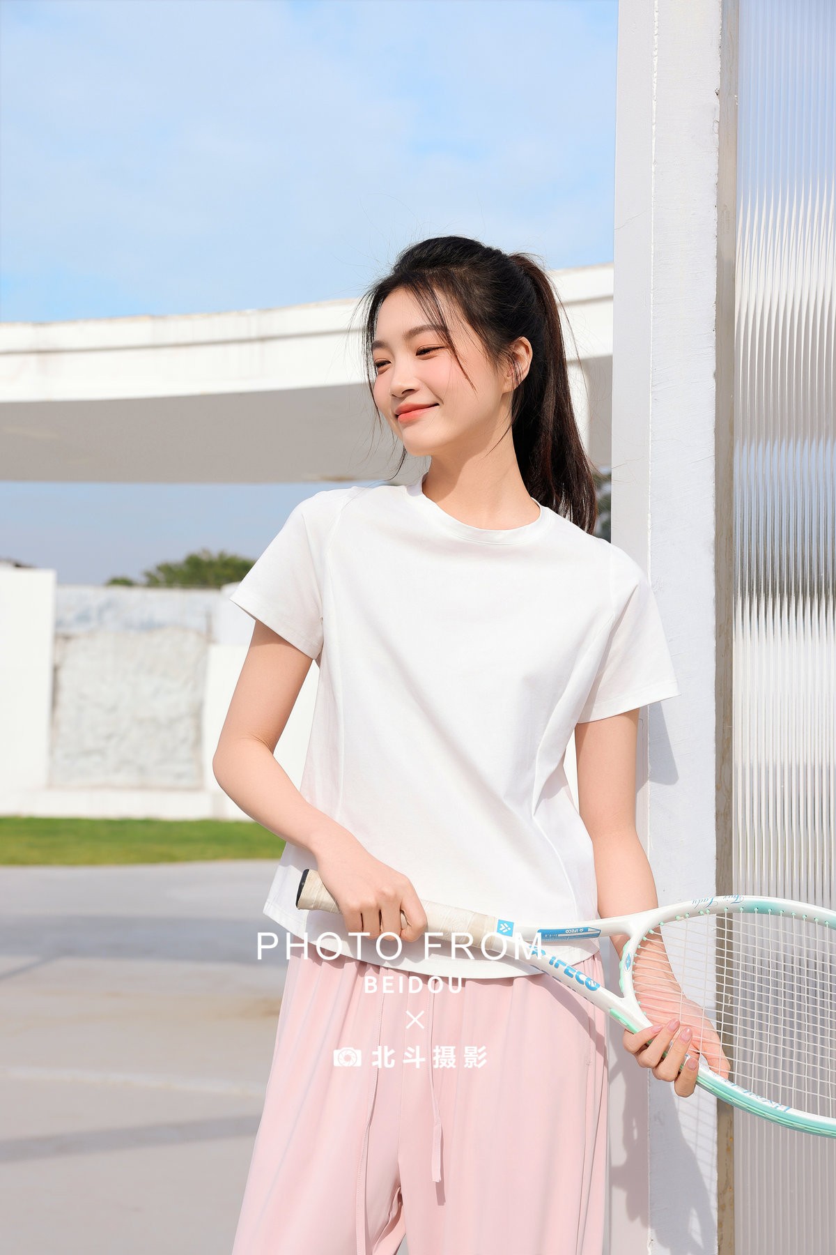 广州运动服摄影｜网球风白T运动裤基地｜北斗摄影 运动瑜伽案例｜广州电商摄影