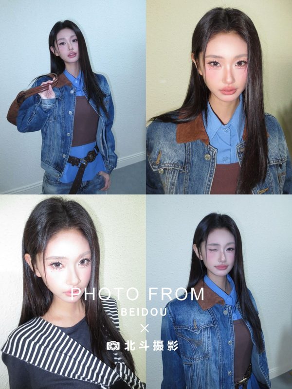 广州女模小怡｜辣妹风上衣与牛仔裤拍摄｜北斗摄影